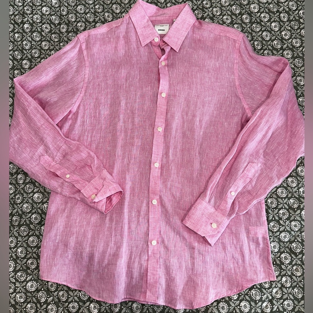 Men’s size M Murano linen button up